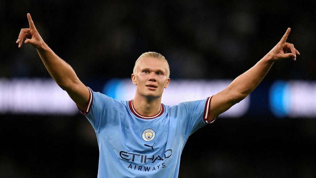 City 完全に優れた Haaland による Hattrick Nipponese City 完全に優れた Haaland による Hattrick Nipponese